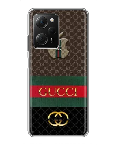 Чехол для Xiaomi POCO X5 Pro (5G) с картинкой «Gucci — брендированный десерт» Чехол для Xiaomi POCO X5 Pro (5G) с картинкой «Gucci — брендированный десерт»