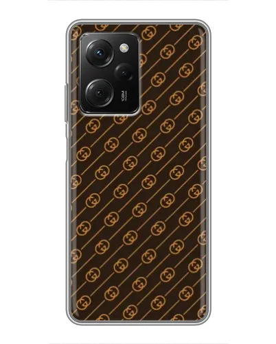 Чехол для Xiaomi POCO X5 Pro (5G) с картинкой «Gucci — золотые диагонали» Чехол для Xiaomi POCO X5 Pro (5G) с картинкой «Gucci — золотые диагонали»