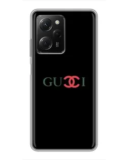 Чехол для Xiaomi POCO X5 Pro (5G) с картинкой «Gucci — красный градиент»