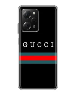 Чехол для Xiaomi POCO X5 Pro (5G) с картинкой «Gucci — красный пояс»