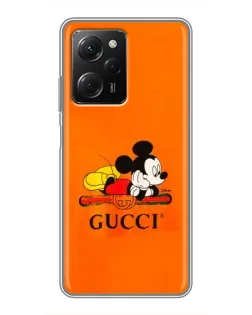 Чохол для Xiaomi POCO X5 Pro (5G) з картинкою «Міккі Маус Gucci — помаранч»