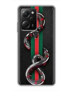 Чохол для Xiaomi POCO X5 Pro (5G) з картинкою «Gucci — змія на смузі»