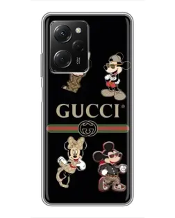 Чохол для Xiaomi POCO X5 Pro (5G) з картинкою «Gucci — герої Disney та монограма»
