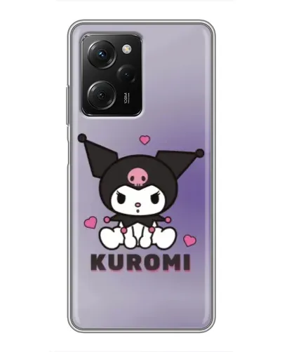 Чехол для Xiaomi POCO X5 Pro (5G) с картинкой «Kuromi — фиолетовый арт»