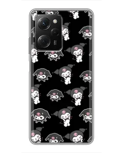 Чехол для Xiaomi POCO X5 Pro (5G) с картинкой «Черный паттерн Kuromi» Чехол для Xiaomi POCO X5 Pro (5G) с картинкой «Черный паттерн Kuromi»