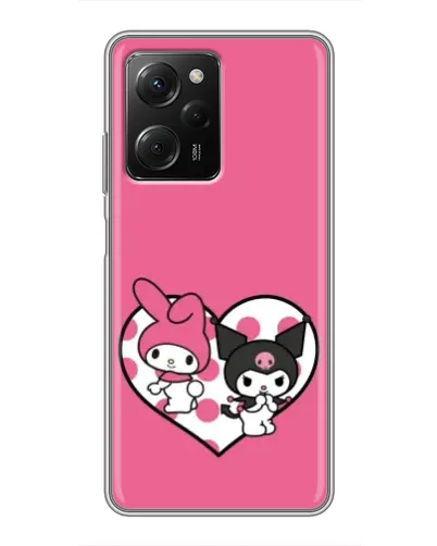 Чехол для Xiaomi POCO X5 Pro (5G) с картинкой «Kuromi и My Melody»