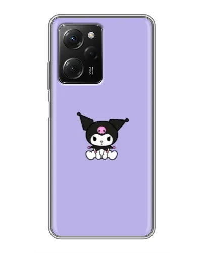 Чехол для Xiaomi POCO X5 Pro (5G) с картинкой «Kuromi — фиолетовый минимализм»