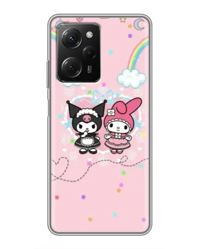 Чехол для Xiaomi POCO X5 Pro (5G) с картинкой «My Melody и Kuromi»