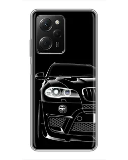 Чехол для Xiaomi POCO X5 Pro (5G) с картинкой «Темный силуэт BMW»