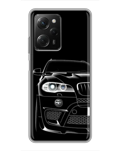 Чехол для Xiaomi POCO X5 Pro (5G) с картинкой «Темный силуэт BMW»