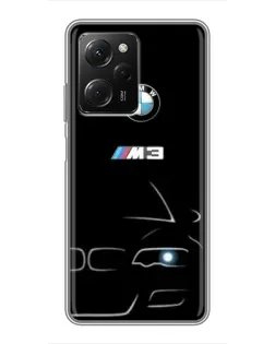 Чехол для Xiaomi POCO X5 Pro (5G) с картинкой «Минималистичный принт BMW M3»