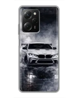 Чехол для Xiaomi POCO X5 Pro (5G) с картинкой «BMW сквозь туман»