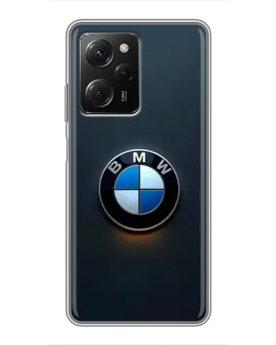 Чехол для Xiaomi POCO X5 Pro (5G) с картинкой «Логотип BMW — минимализм»