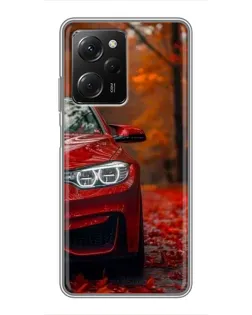 Чехол для Xiaomi POCO X5 Pro (5G) с картинкой «Осенняя BMW M4»
