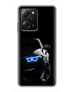 Чохол для Xiaomi POCO X5 Pro (5G) з картинкою «BMW — нічний погляд»