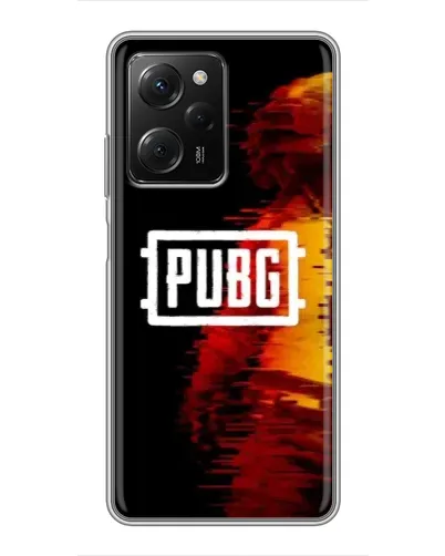 Чехол для Xiaomi POCO X5 Pro (5G) с картинкой «Яркий логотип PUBG»