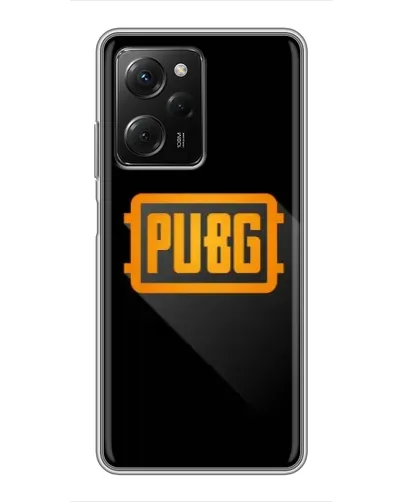 Чехол для Xiaomi POCO X5 Pro (5G) с картинкой «PUBG — рамка лого»