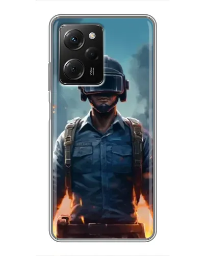 Чехол для Xiaomi POCO X5 Pro (5G) с картинкой «PUBG — реалистичный герой»