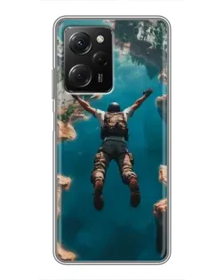 Чехол для Xiaomi POCO X5 Pro (5G) с картинкой «PUBG — свободное падение»