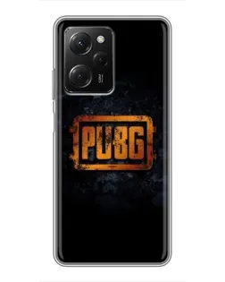 Чехол для Xiaomi POCO X5 Pro (5G) с картинкой «PUBG — золотой логотип»