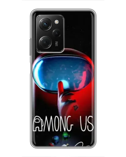 Чехол для Xiaomi POCO X5 Pro (5G) с картинкой «Красный импостер — макро» Чехол для Xiaomi POCO X5 Pro (5G) с картинкой «Красный импостер — макро»