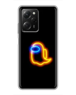 Чохол для Xiaomi POCO X5 Pro (5G) з картинкою «Among Us неонове сяйво»
