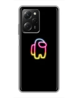 Чехол для Xiaomi POCO X5 Pro (5G) с картинкой «Among Us градиент»