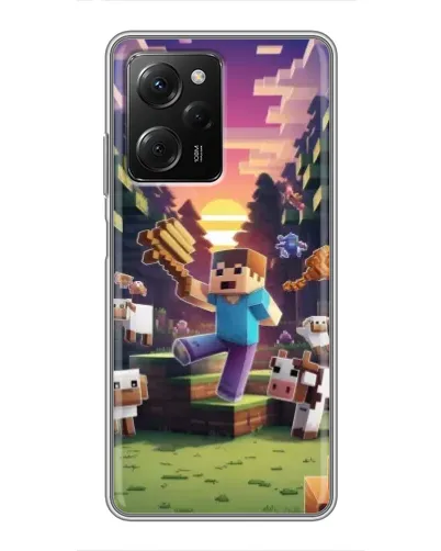 Чехол для Xiaomi POCO X5 Pro (5G) с картинкой «Стив на ферме» Чехол для Xiaomi POCO X5 Pro (5G) с картинкой «Стив на ферме»
