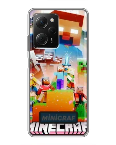 Чехол для Xiaomi POCO X5 Pro (5G) с картинкой «Minecraft герои игры» Чехол для Xiaomi POCO X5 Pro (5G) с картинкой «Minecraft герои игры»