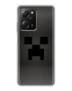 Чехол для Xiaomi POCO X5 Pro (5G) с картинкой «Черный крипер градиент»