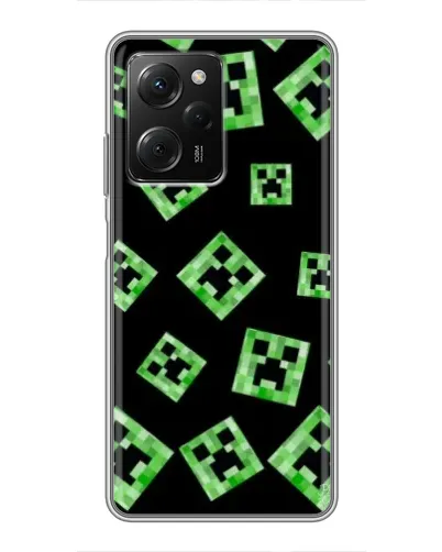 Чехол для Xiaomi POCO X5 Pro (5G) с картинкой «Паттерн с криперами» Чехол для Xiaomi POCO X5 Pro (5G) с картинкой «Паттерн с криперами»