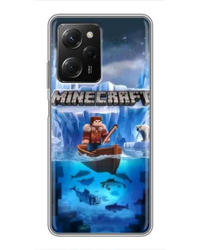 Чехол для Xiaomi POCO X5 Pro (5G) с картинкой «Minecraft ледяной мир» Чехол для Xiaomi POCO X5 Pro (5G) с картинкой «Minecraft ледяной мир»