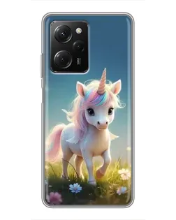Чехол для Xiaomi POCO X5 Pro (5G) с картинкой «Единорог на поляне» Чехол для Xiaomi POCO X5 Pro (5G) с картинкой «Единорог на поляне»