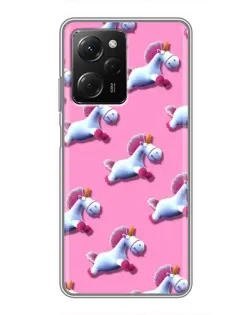 Чехол для Xiaomi POCO X5 Pro (5G) с картинкой «Единороги на розовом» Чехол для Xiaomi POCO X5 Pro (5G) с картинкой «Единороги на розовом»