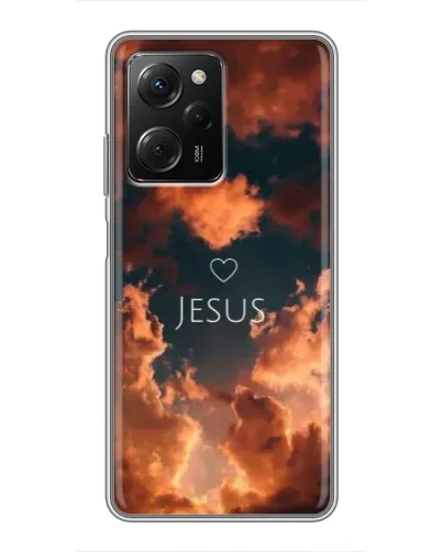 Чехол для Xiaomi POCO X5 Pro (5G) с картинкой «Сияние Имени Jesus»