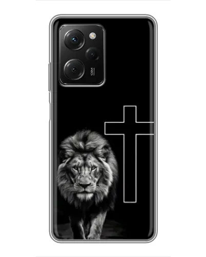 Чехол для Xiaomi POCO X5 Pro (5G) с картинкой «Лев и Крест»