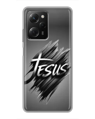 Чехол для Xiaomi POCO X5 Pro (5G) с картинкой «Надпись Jesus Graffiti»