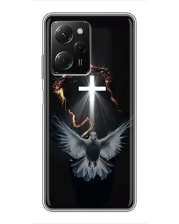 Чехол для Xiaomi POCO X5 Pro (5G) с картинкой «Голубь и Свет»