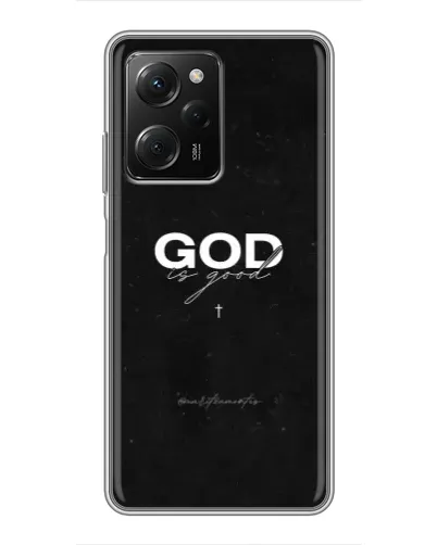 Чехол для Xiaomi POCO X5 Pro (5G) с картинкой «GOD — Бог над всем»