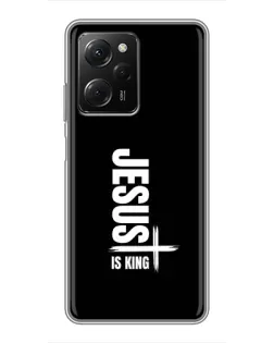 Чехол для Xiaomi POCO X5 Pro (5G) с картинкой «Вертикаль веры Jesus»