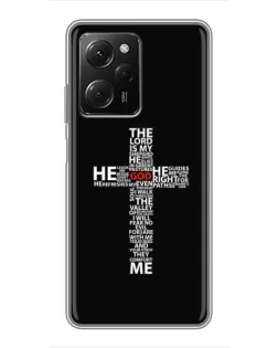 Чохол для Xiaomi POCO X5 Pro (5G) з картинкою «Текстовий хрест»