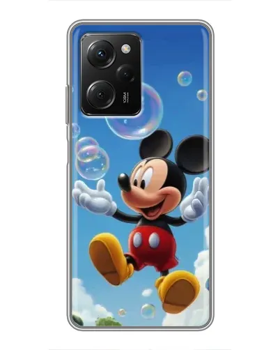 Чехол для Xiaomi POCO X5 Pro (5G) с картинкой «Mickey и мыльные пузыри»