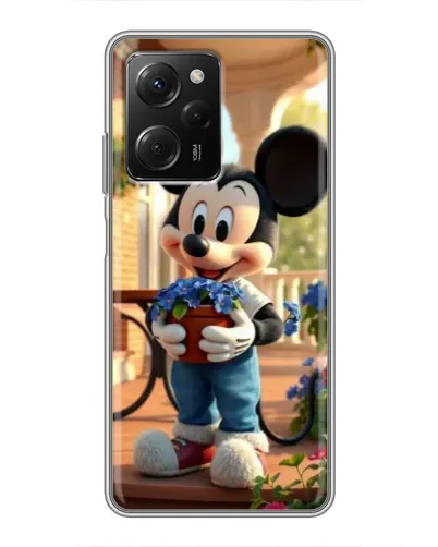 Чехол для Xiaomi POCO X5 Pro (5G) с картинкой «Микки садовод»