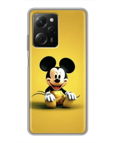 Чехол для Xiaomi POCO X5 Pro (5G) с картинкой «Микки на желтом»