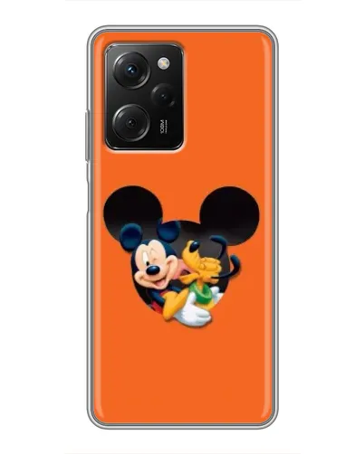 Чехол для Xiaomi POCO X5 Pro (5G) с картинкой «Сердце Микки Минни»