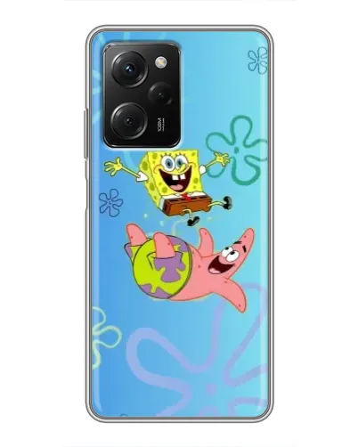 Чехол для Xiaomi POCO X5 Pro (5G) с картинкой «Спанч Боб и Патрик»