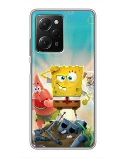 Чехол для Xiaomi POCO X5 Pro (5G) с картинкой «Спанч Боб победитель»