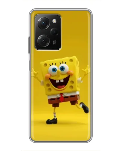 Чехол для Xiaomi POCO X5 Pro (5G) с картинкой «Позитивный Губка Боб»