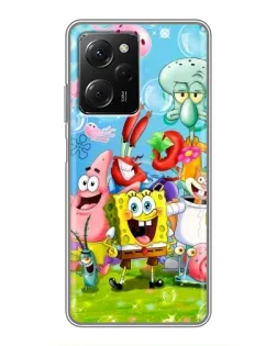 Чохол для Xiaomi POCO X5 Pro (5G) з картинкою «Губка Боб та друзі»