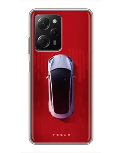 Чехол для Xiaomi POCO X5 Pro (5G) с картинкой «Tesla Top View» Чехол для Xiaomi POCO X5 Pro (5G) с картинкой «Tesla Top View»